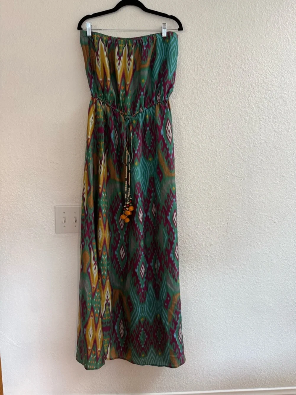 Figue Strapless Multicolor Printed Maxi Dress Size Small - Picture 3 of 6